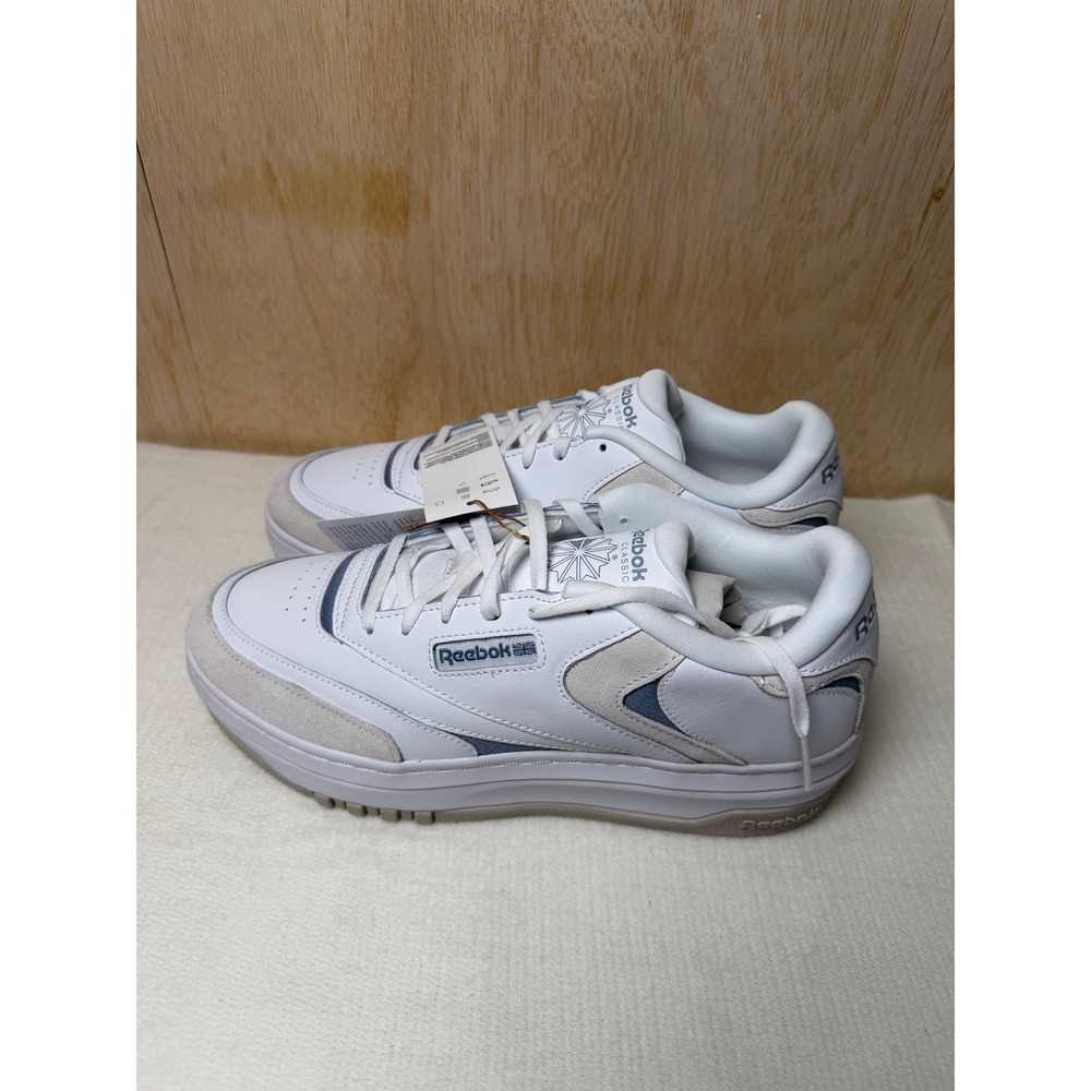 Reebok Club C Extra Women 11 White Blue Platform Sneakers 100201959